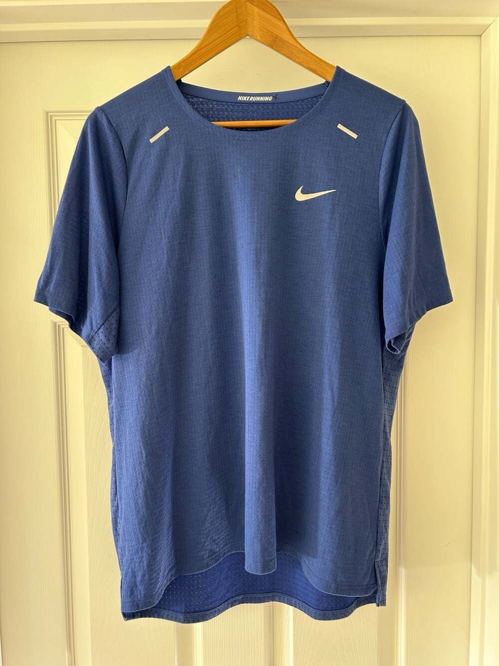 Nike Running Dri-Fit Performance T-Shirt Blue Size Large